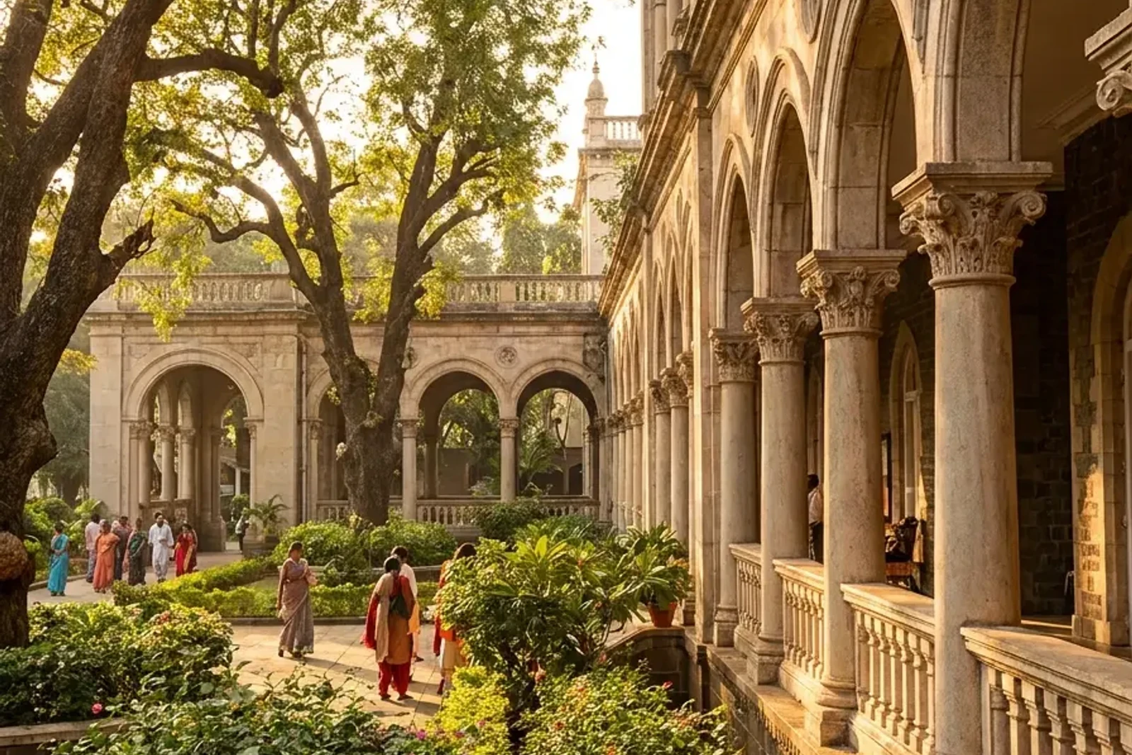 Aga Khan Palace gardens, Pune